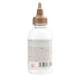 Maui Moisture serum on bathroom shelf suggesting routine use