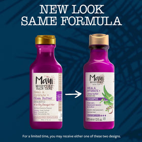 Maui Moisture shampoo being poured into curly hair for deep hydration