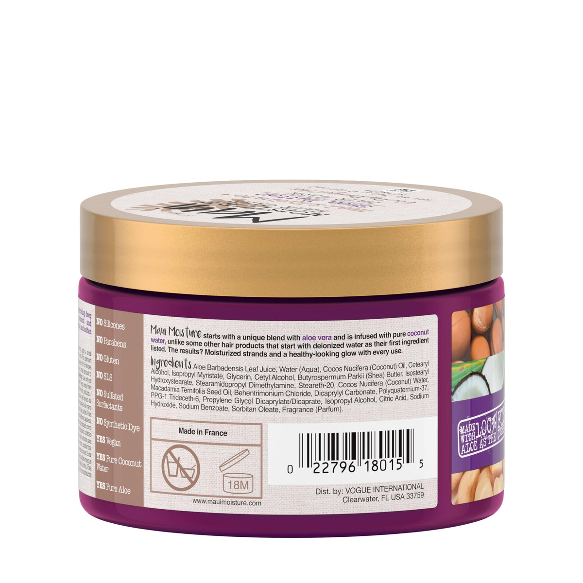 Maui Moisture tropical ingredients styling to evoke scent and sensory appeal