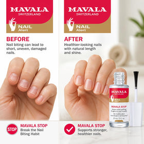 MAVALA brush applicator close-up showing easy precise brush for even coats