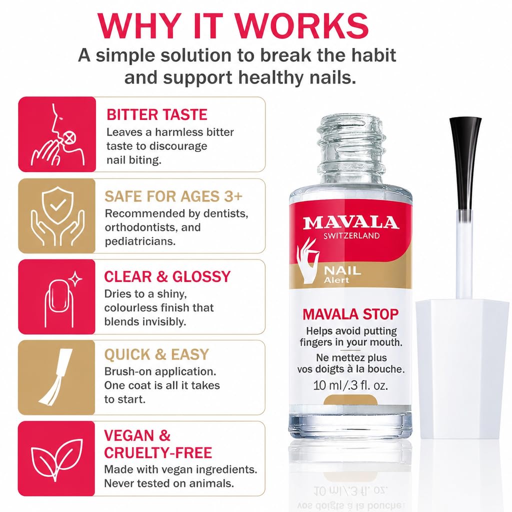 MAVALA bottle beside a coin showing size and portability for daily use