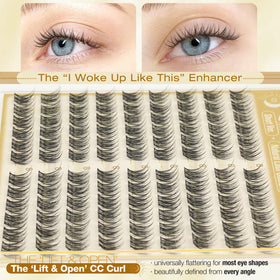 Mavphnee cluster being applied to lashes for fast, beginner-friendly placement