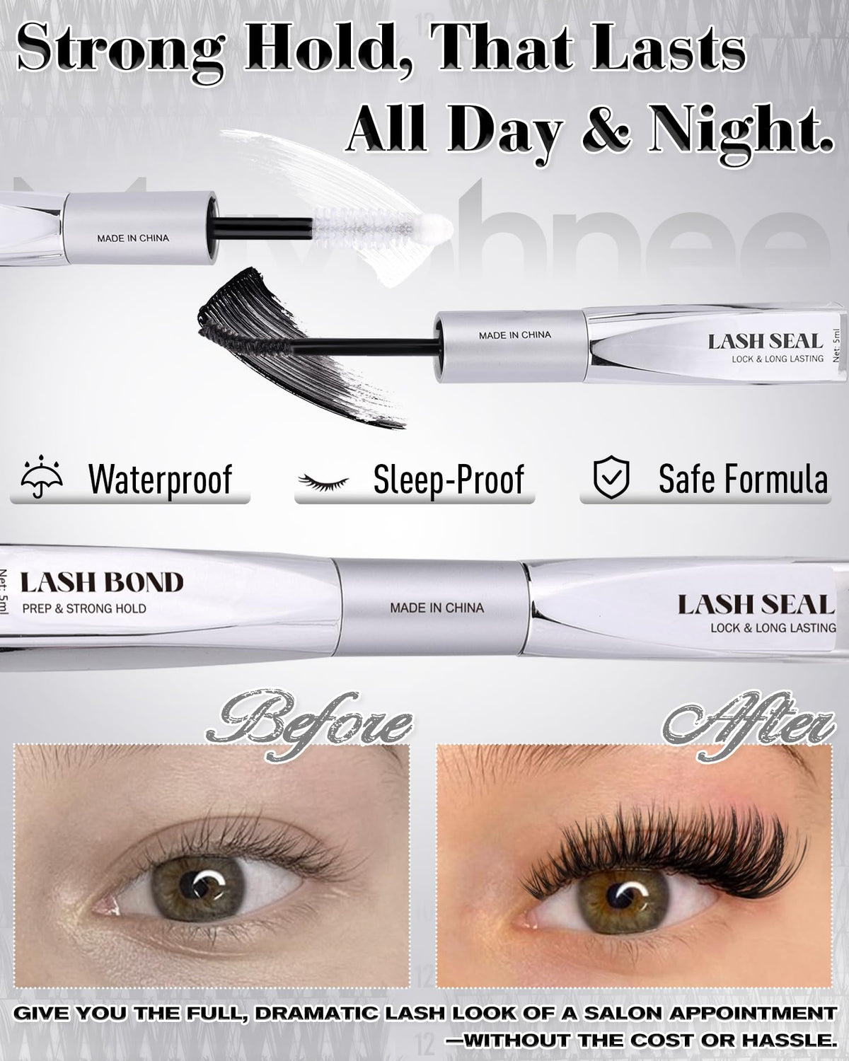 Mavphnee before and after eye comparison demonstrating added volume
