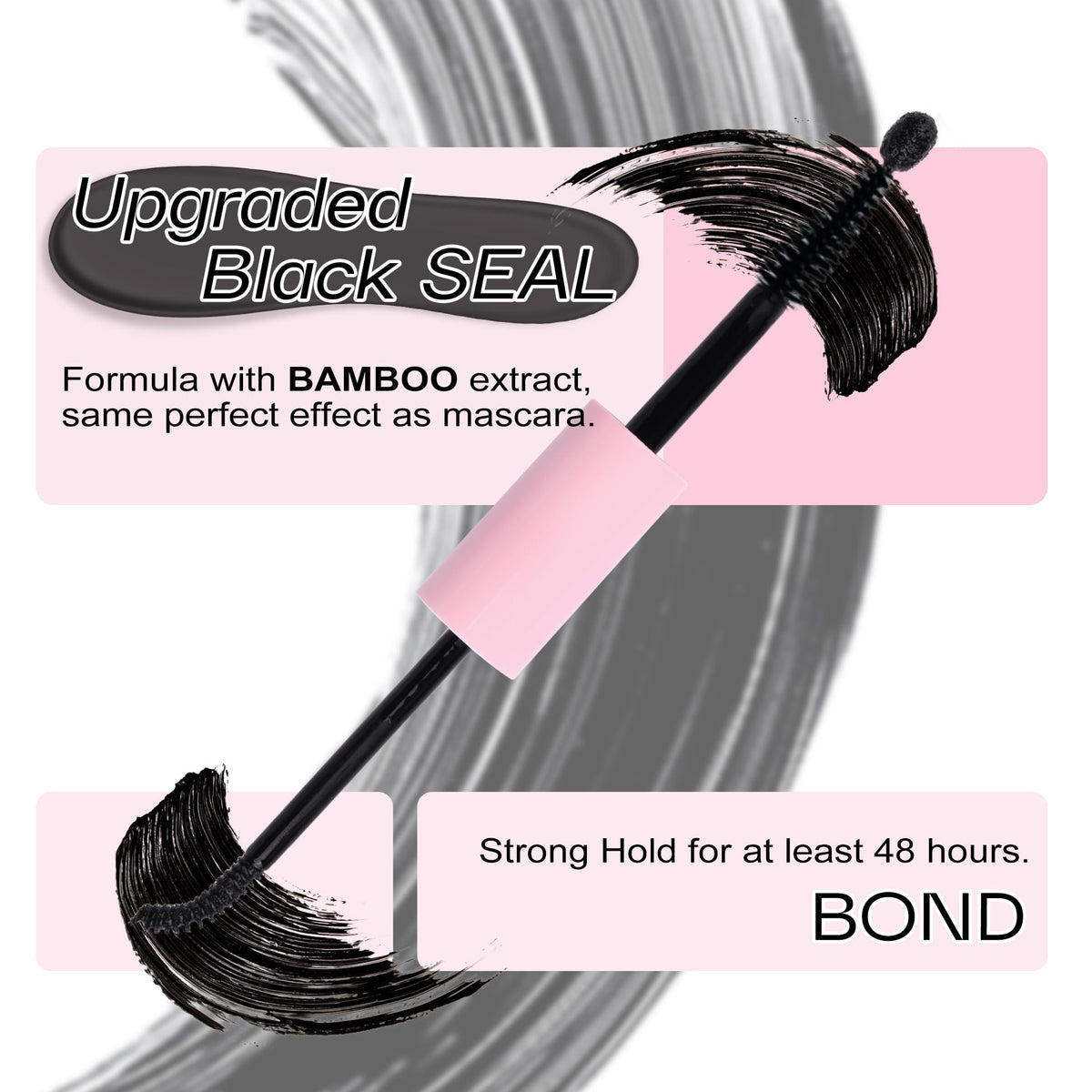 Mavphnee Bond brush close-up angled 30° curvature for precise lash-line application
