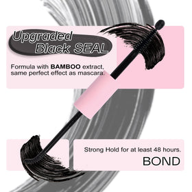 Mavphnee Bond brush close-up angled 30° curvature for precise lash-line application