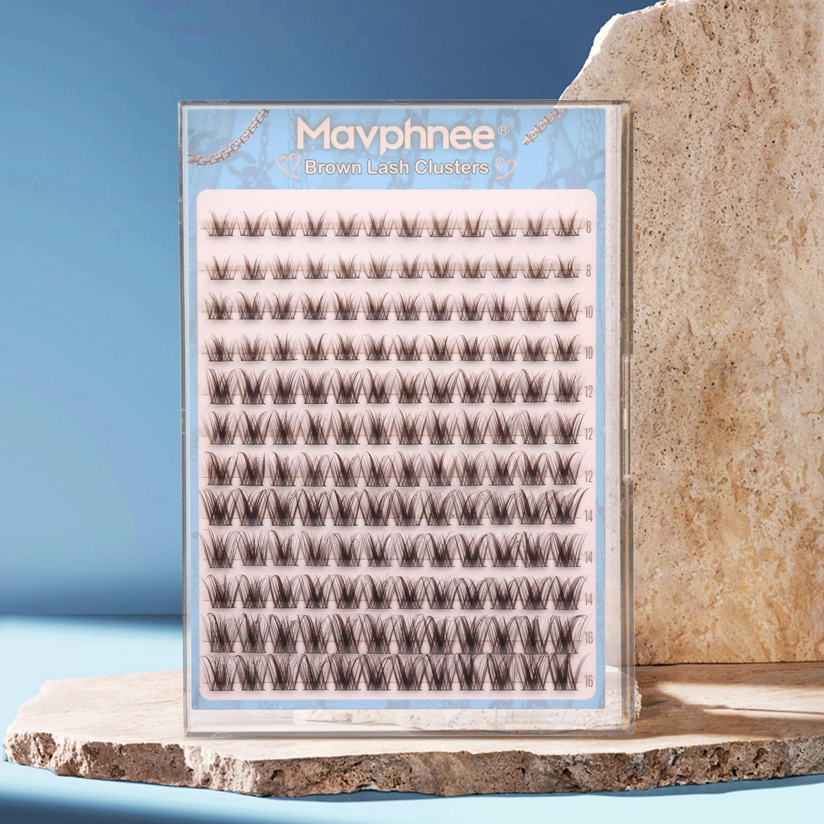 Mavphnee model wearing brown clusters demonstrating subtle natural enhancement