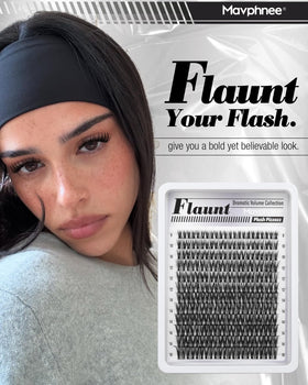 Mavphnee close-up of thin cotton-black band for invisible lash line blend