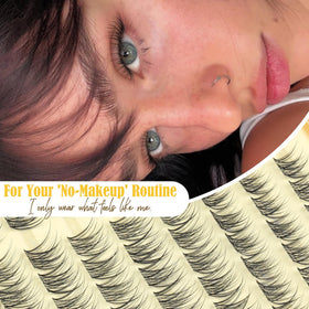 Mavphnee close-up of transparent clear band delivering invisible lashline blend