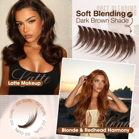 Mavphnee close-up of feathery faux mink texture, soft natural light-reflecting finish