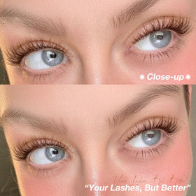 Mavphnee close-up of lash fiber texture showing soft, natural finish