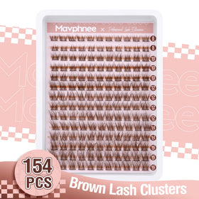 Mavphnee close-up of lash cluster texture for soft natural volume