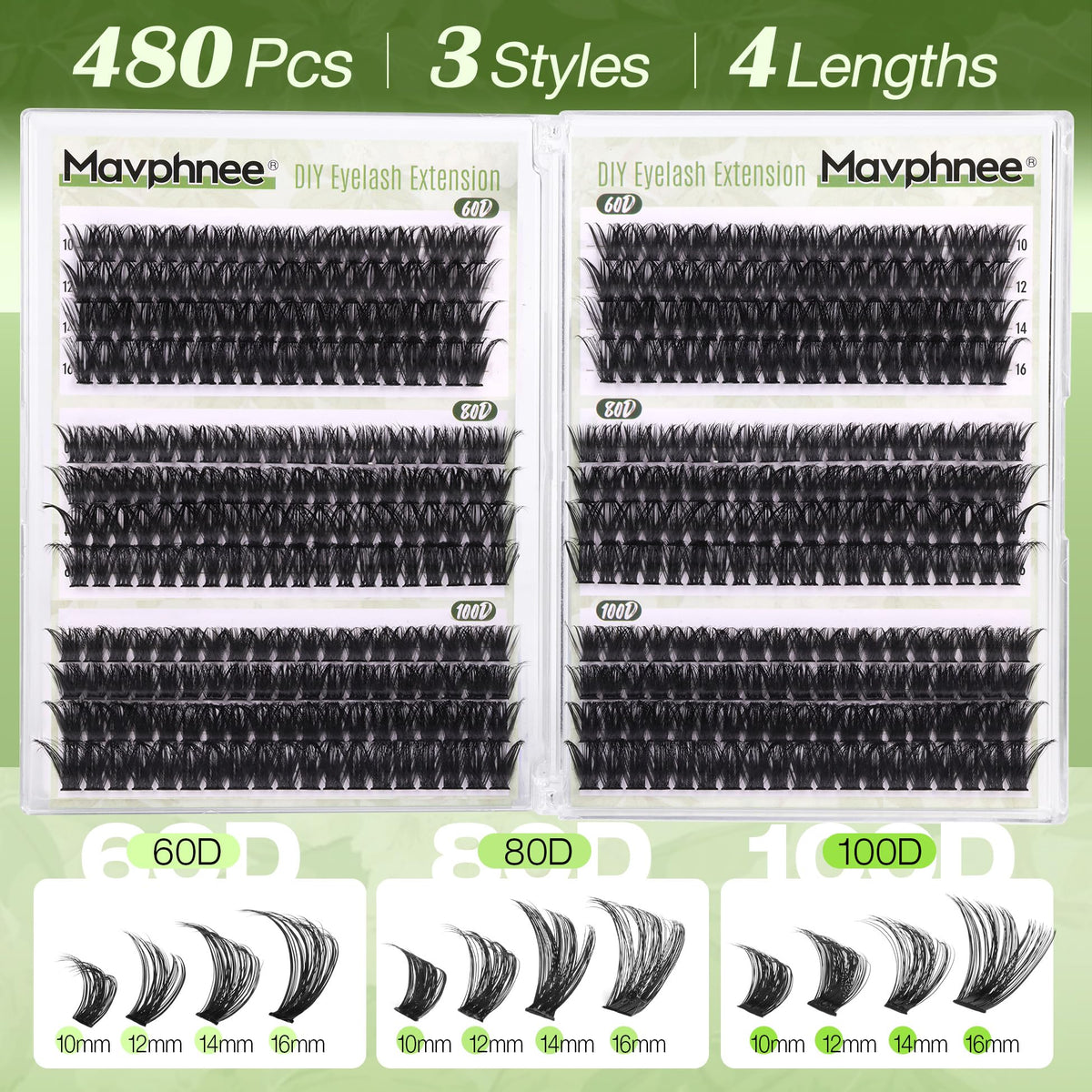 Mavphnee close-up of soft lash fiber texture for comfortable wear