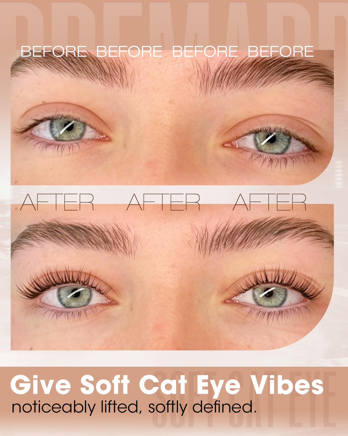 Mavphnee close-up of tapered tips, realistic natural lash appearance