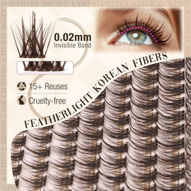 Mavphnee fiber close-up revealing wispy tapered texture for realism