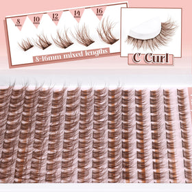 Mavphnee eye model wearing clusters showing subtle daytime enhancement