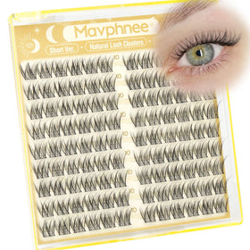 Mavphnee front packaging showing 108pcs cluster lashes and concise product benefits