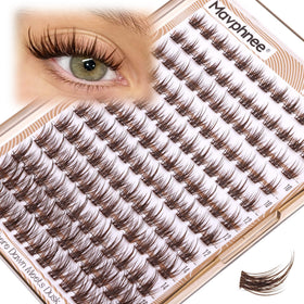Mavphnee front packaging showing brown lash clusters and benefits