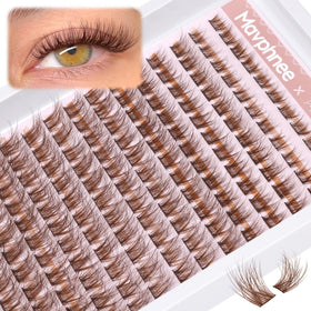 Mavphnee front packaging showing brown cluster lash set and product benefit