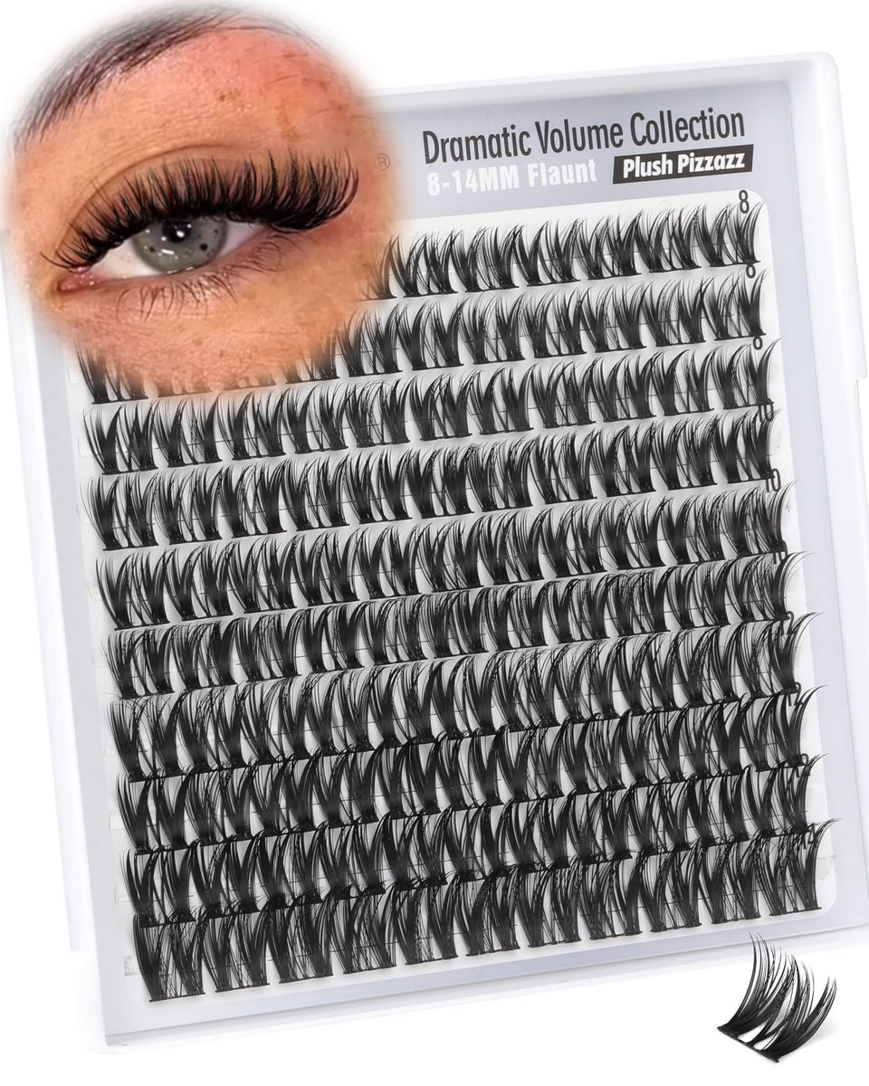 Mavphnee front packaging showing 110 cluster lashes and product name for easy identification