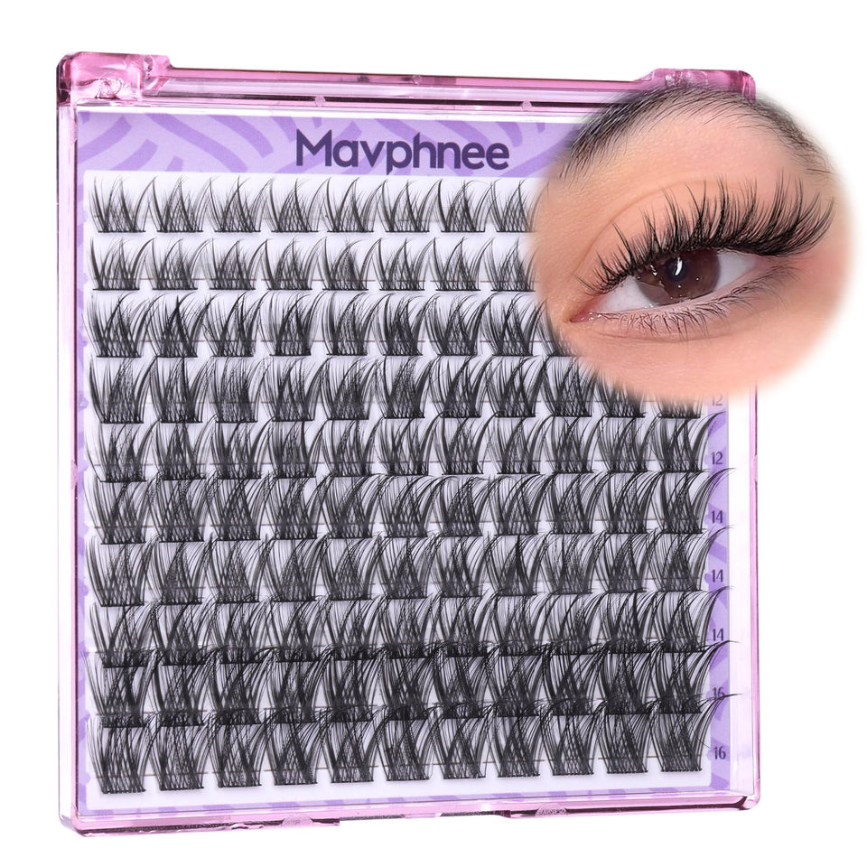 Mavphnee front packaging showing 110-piece cluster set and benefits