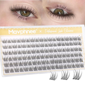 Mavphnee front packaging showing 108PCS clusters and lengths benefit natural styling