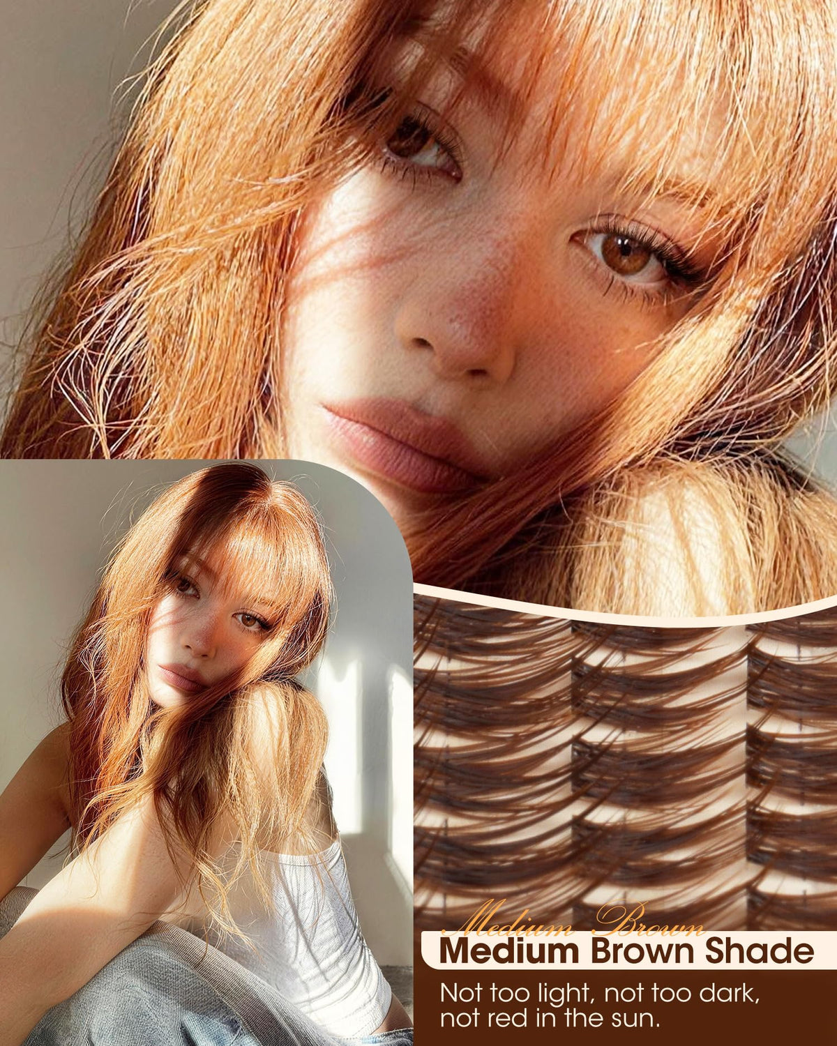 Mavphnee lashes worn with natural makeup showing photo-ready effect
