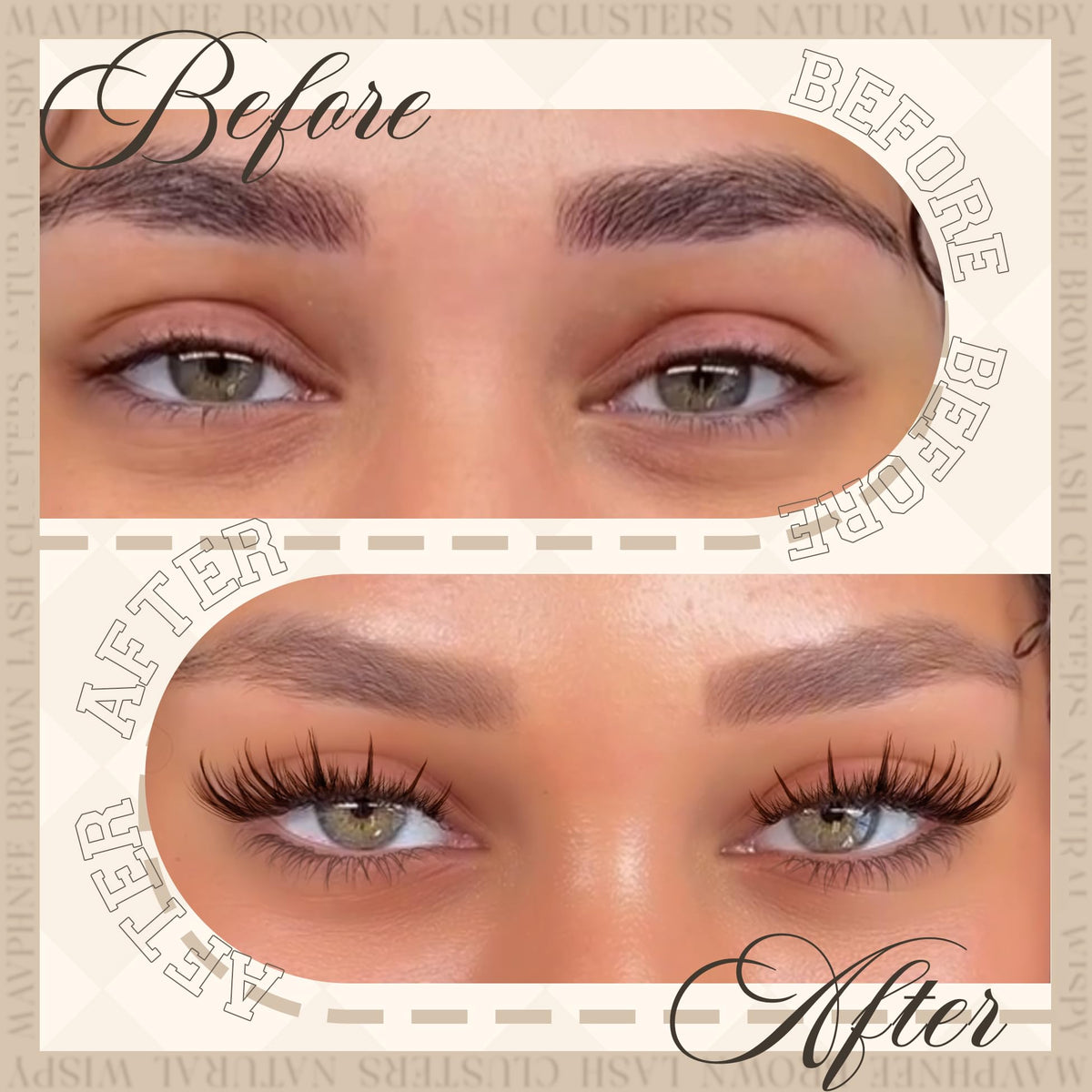 Mavphnee length comparison 8–16mm, choose layered fullness