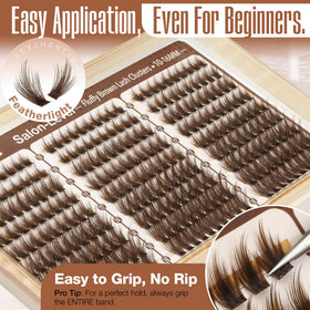 Mavphnee arranged 10,12,14,16mm cluster lengths, offers customizable lash mapping