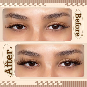 Mavphnee display of 10–16mm lengths showing customizable lash shaping