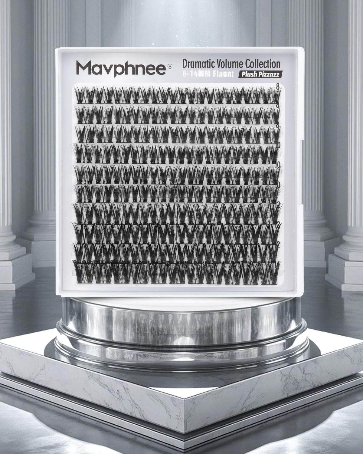 Mavphnee lifestyle model wearing lashes at an evening event for camera-ready definition