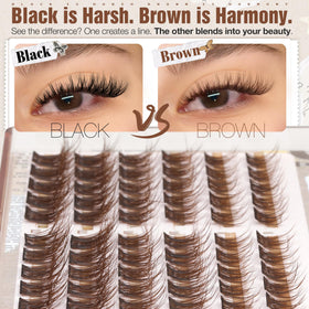 Mavphnee lashes styled with warm-toned makeup for cohesive finish