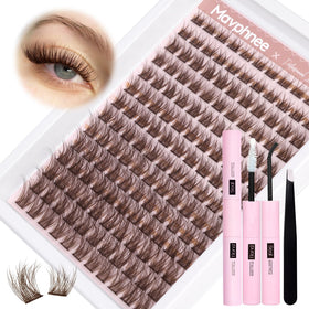 Mavphnee model wearing brown clusters for soft natural enhancement