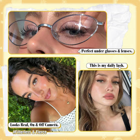 Mavphnee lashes worn overnight showing durability and hold