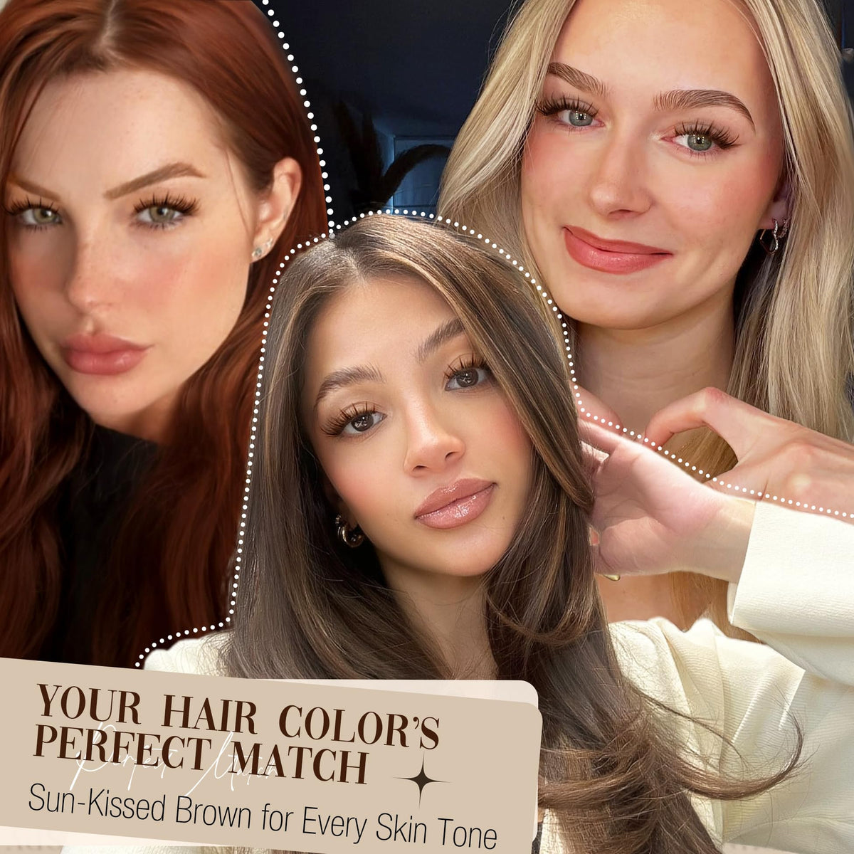 Mavphnee on-eye model demonstrating natural brown lash enhancement