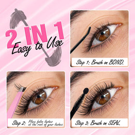 Mavphnee Seal brush texture showing wide fibers that evenly coat lashes for volume