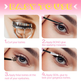 Mavphnee Seal brush wide applicator detail to coat lashes evenly and protect