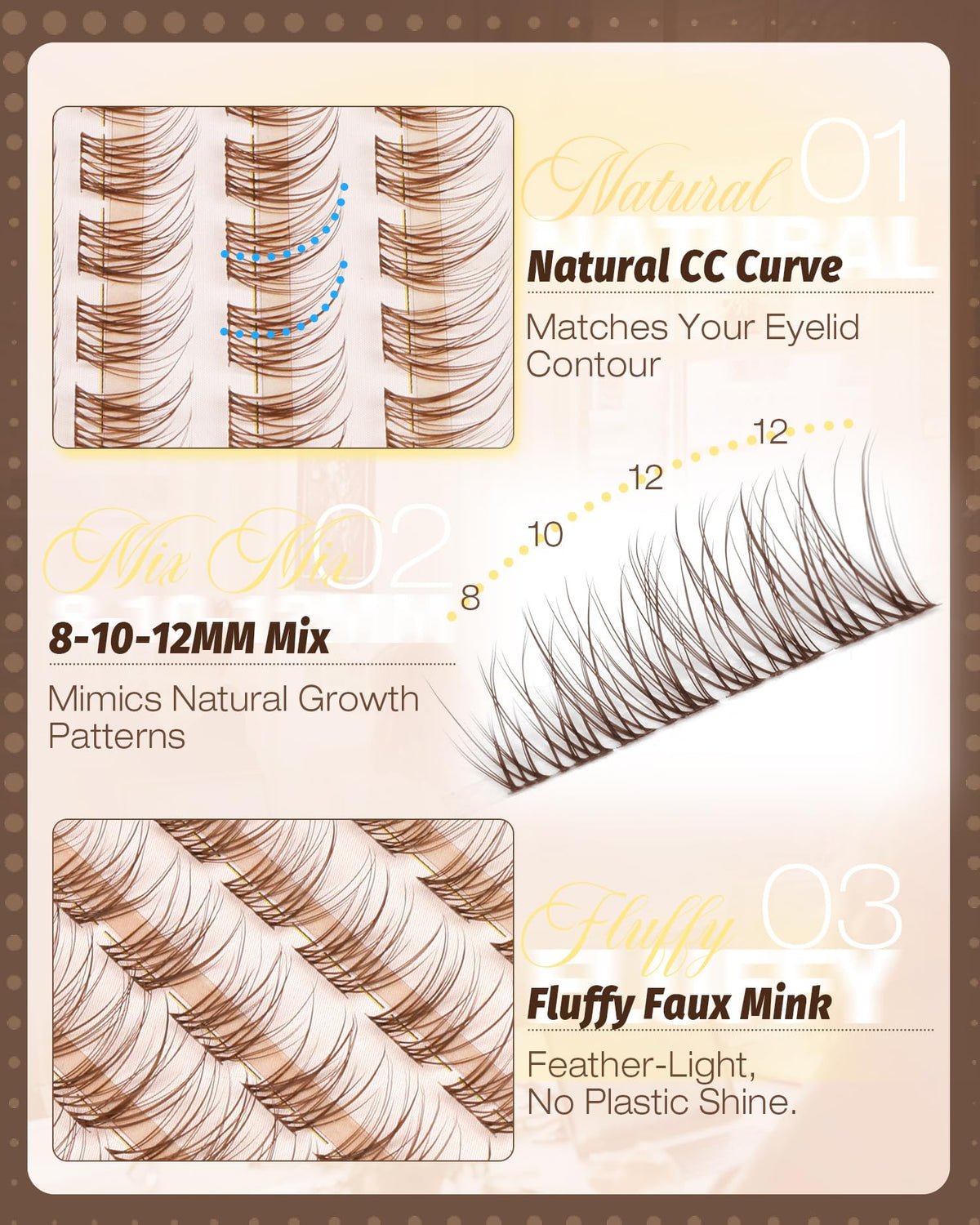 Mavphnee side profile showing lightweight lift and natural-looking curl