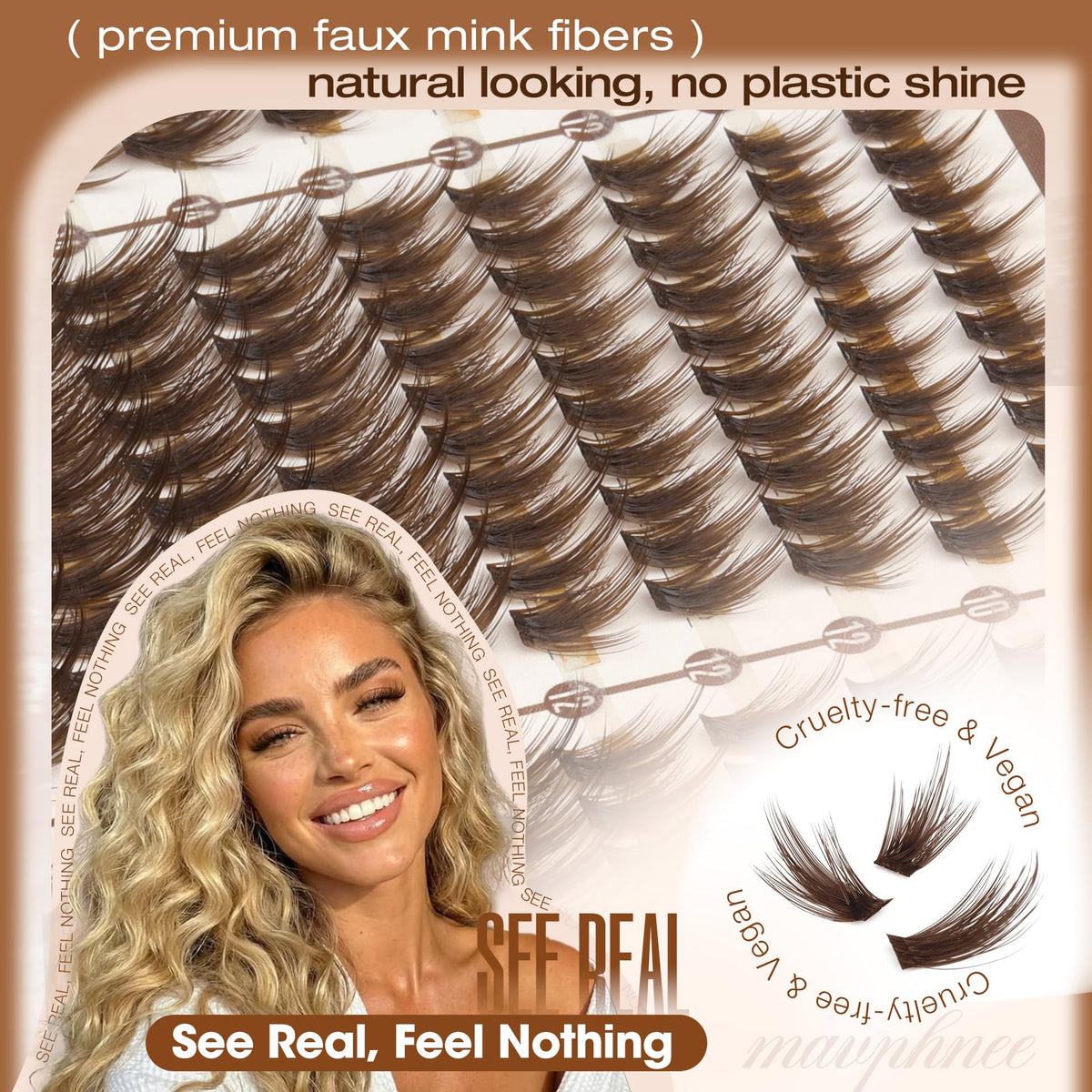Mavphnee side profile on eye displaying CC curl, lifted effect without stiffness