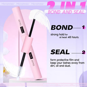 Mavphnee lashes under water droplets showcasing waterproof hold and durability