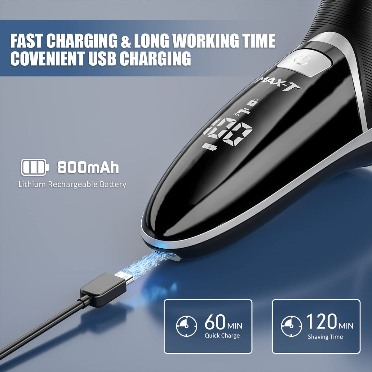 MAX-T with travel case and USB cable ready for compact transport convenience
