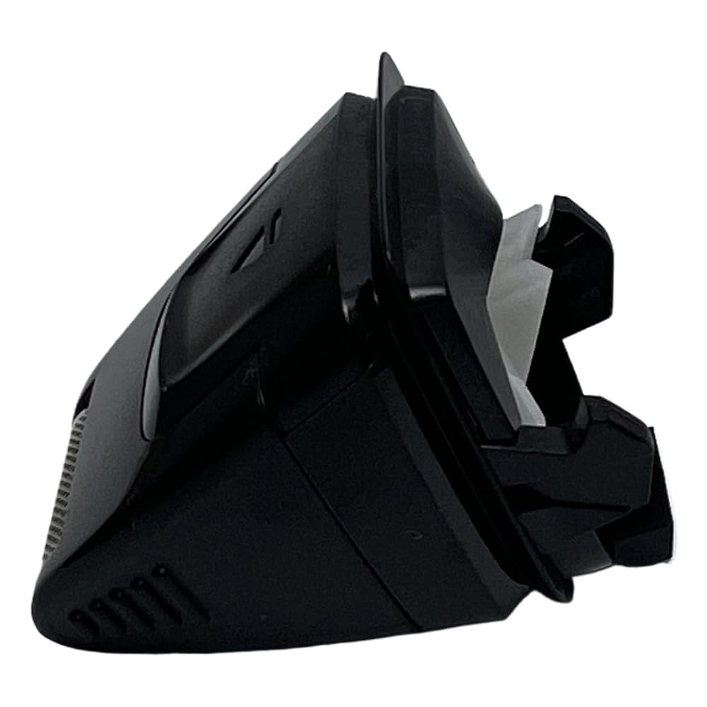 maxeylead side profile mounted on trimmer demonstrating easy snap-on installation