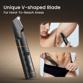 MAXGROOM U-shaped beard head with adjustable comb for neat facial styling