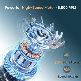 MAXGROOM close-up of 7D foil blades highlighting precise contouring performance