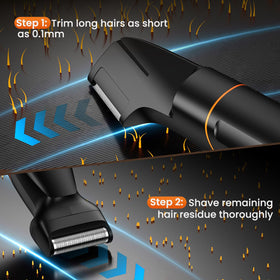 MAXGROOM placed on bathroom counter for lifestyle grooming setup
