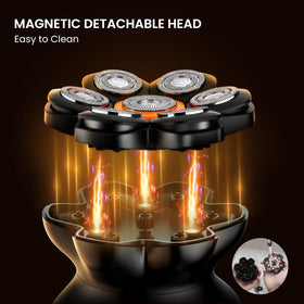 MAXGROOM magnetic detachable head removed for easy cleaning and fast maintenance