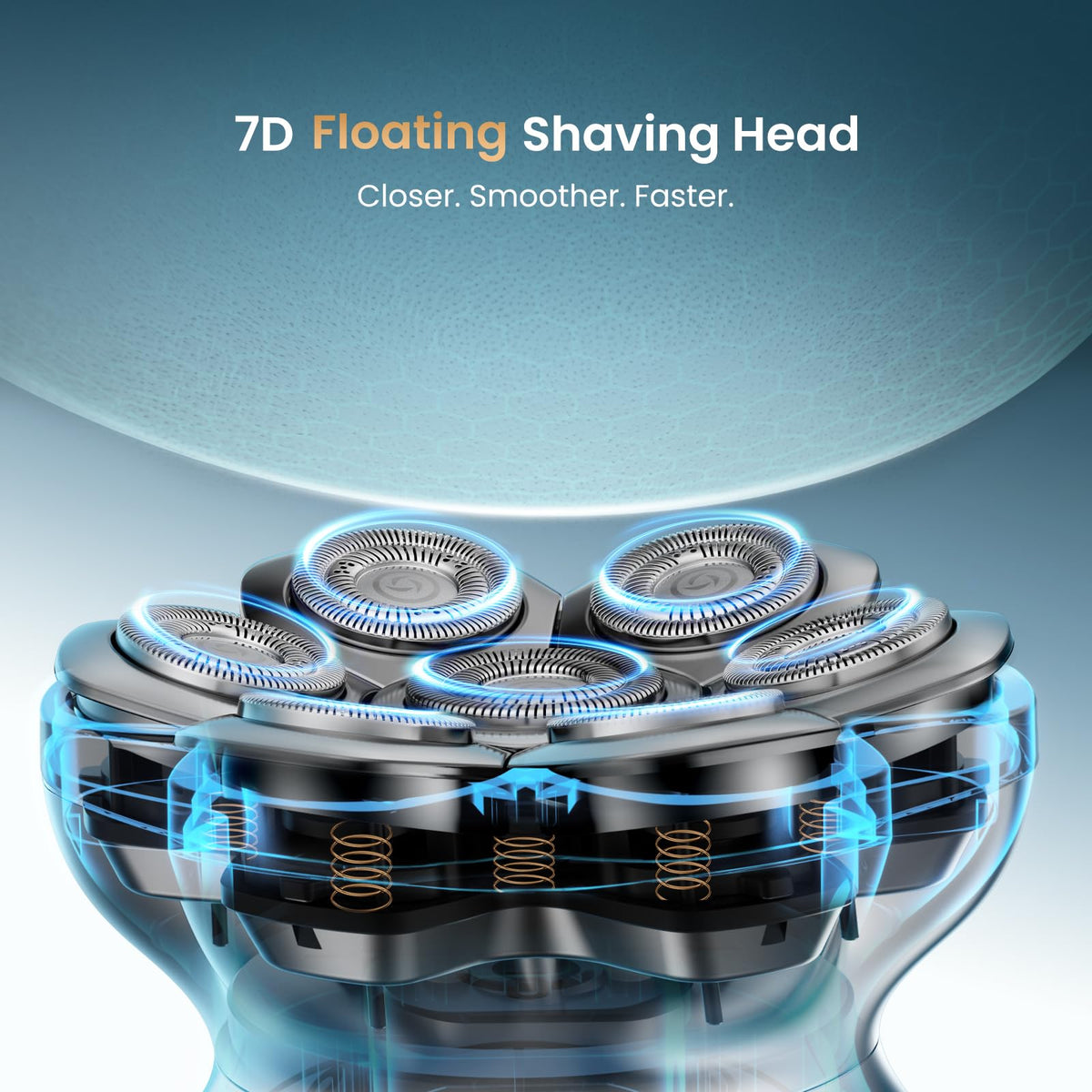 MAXGROOM magnetic head detached for fast cleaning and hygienic maintenance