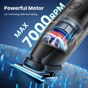 MAXGROOM in hand for size comparison showing ergonomic control