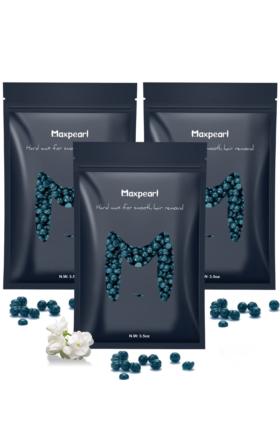 Maxpearl front packaging showing jar and label, clear product identity and benefit