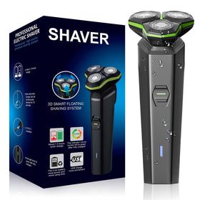MAXWISDOM front view showing compact razor and ergonomic grip benefit portability
