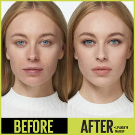 Maybelline being applied with sponge for streak-free, buildable coverage